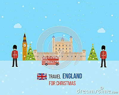 London, United Kingdom icons travel concept Vector Illustration