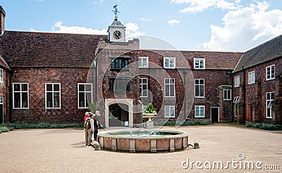 Tudor courtyard at Fulham Palace Editorial Stock Photo