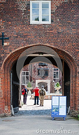 Tudor courtyard at Fulham Palace Editorial Stock Photo