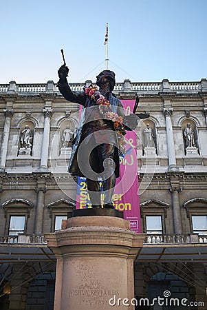 Sir Joshua Reynolds statue Editorial Stock Photo