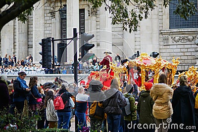 LONDON, UNITED KINGDOM - NOVEMBER 13, 2021: Alderman Vincent Keaveny has been elected as the 693rd Lord Mayor of the City of Editorial Stock Photo