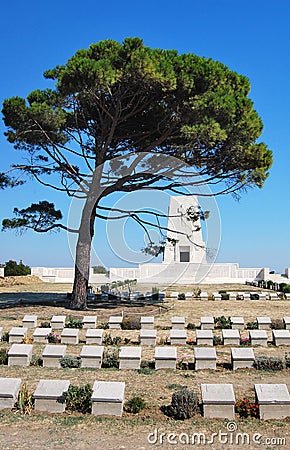 Lone Pine Memorial at Gallipoli in Turkey Stock Photo