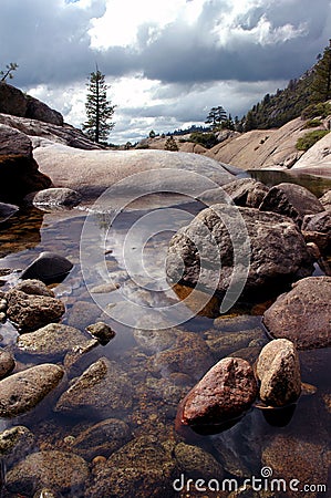 Lone Pine, Quiet Pool Stock Photo