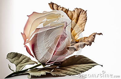 lone rose flower Stock Photo