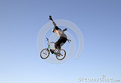 Lone Star BMX bicycle competition Editorial Stock Photo