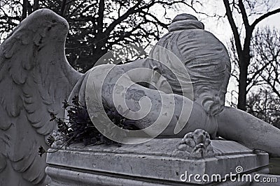 Loneliness in Despair Stock Photo