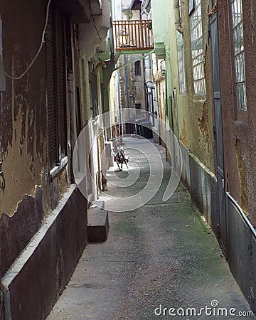 Lonely alley Editorial Stock Photo