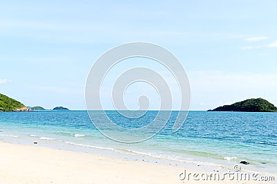 Lonely beach Stock Photo