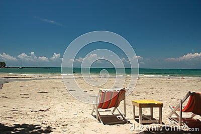 Lonely beach awesomeness Stock Photo