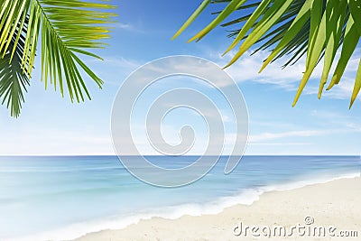 Lonely beach Stock Photo