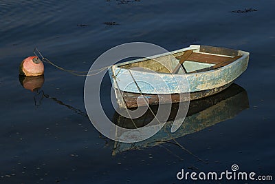 Lonely boat Stock Photo