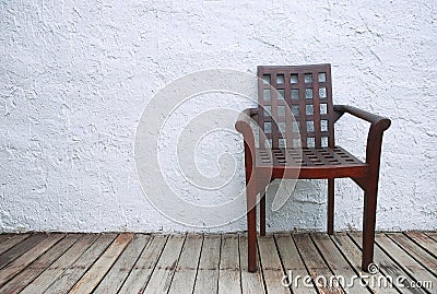 Lonely chair Stock Photo
