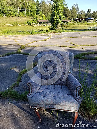 Lonely chair Stock Photo