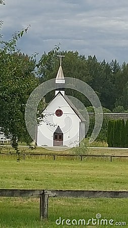 Lonely church Stock Photo