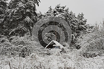 a lonely house Stock Photo