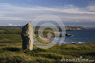 Lonely megalith Stock Photo
