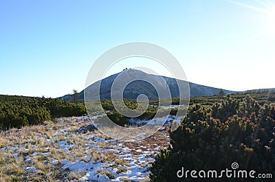 Lonely mountain Stock Photo