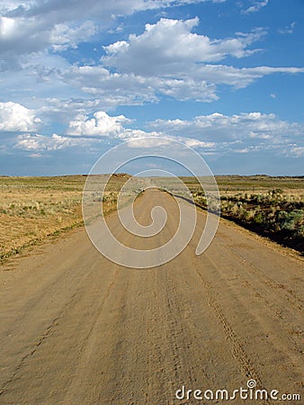 Lonely Road Stock Photo