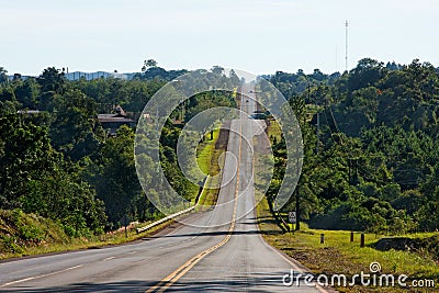 Lonely Road in Argentina Stock Photo