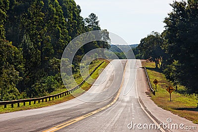 Lonely Road in Argentina Stock Photo