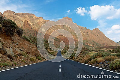 Lonely road to nowhere Stock Photo