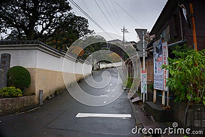 lonely street in Japan Editorial Stock Photo