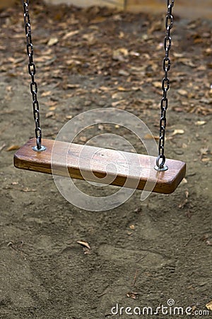 Lonely swing Stock Photo