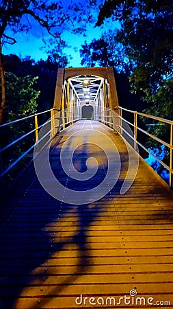 Loney city bridge over the river Stock Photo