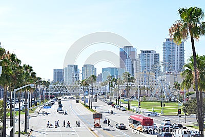 Long Beach city Editorial Stock Photo