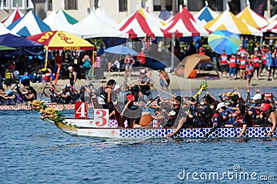 2019 Long Beach Dragon Boat Festival, California, USA Editorial Stock Photo