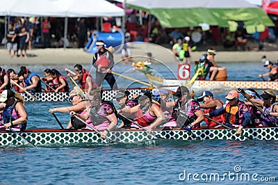 2019 Long Beach Dragon Boat Festival, California, USA Editorial Stock Photo