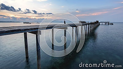 The long boardwalks Stock Photo