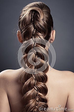 Long Brown Hair. Back View Royalty Free Stock Photos Long Brown Hair. Back View Royalty Free Stock Photos