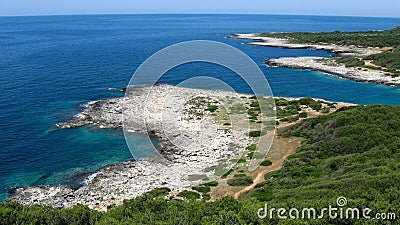 The long coast of Salento Stock Photo