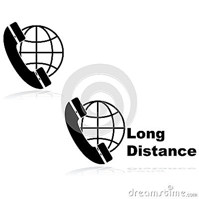 Long distance calling Vector Illustration