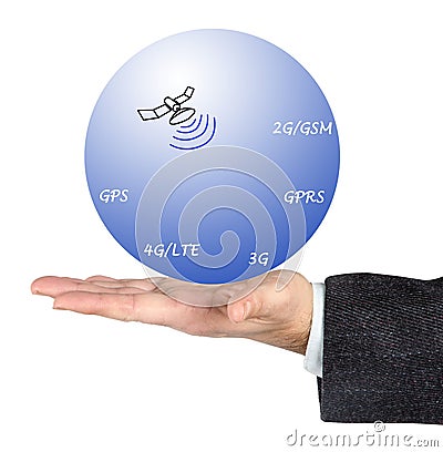 Long distance communication protocols Stock Photo