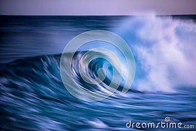 Long exposed photo of wave Stock Photo