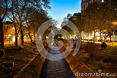 long exposure photography at night Editorial Stock Photo