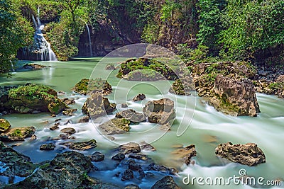 Semuc Champey Cascades in Guatemala Stock Photo