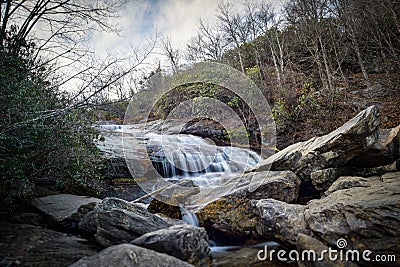Small Appalachian Waterfall Stock Photo