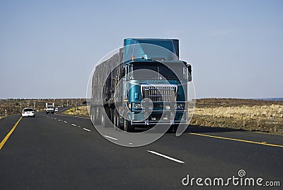 Long Haul Transportation - Heavy Duty Stock Photo