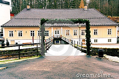 Long historical building Editorial Stock Photo