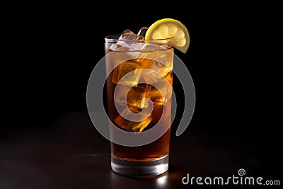 Long Island Iced Tea Cocktail (Generative AI) Stock Photo