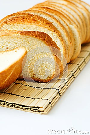 Long loaf. Stock Photo