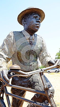 A Long March to Freedom Sculpture Exhibition South Africa Editorial Stock Photo