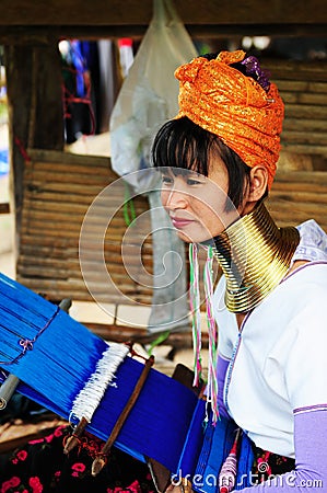 Long neck woman Editorial Stock Photo