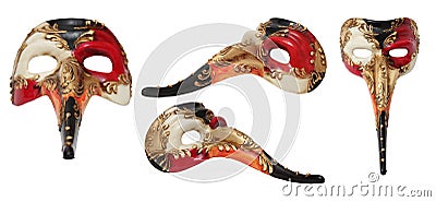 Long Nose Venetian Mask Stock Photo