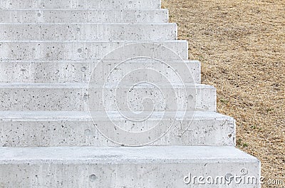 Long outdoor concrete stairs Stock Photo