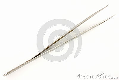 Long pointed tweezers Stock Photo