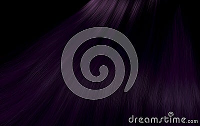 Long Purple Hair Stock Photo